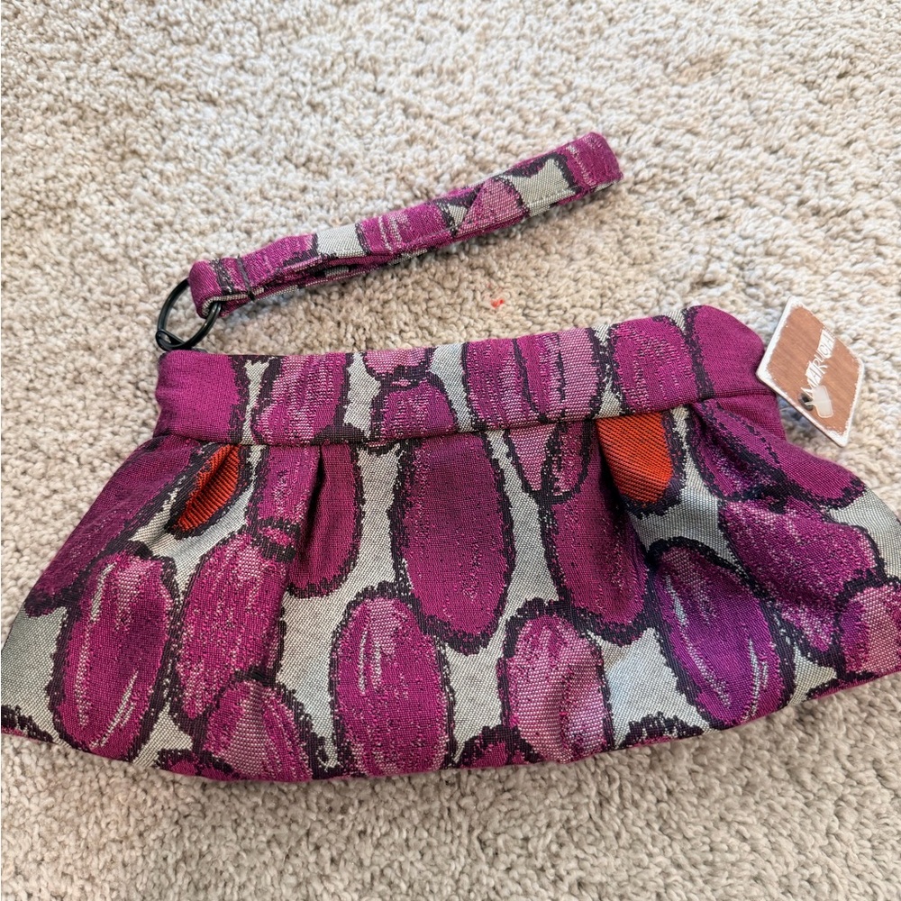 Stylish Purple and Gray Clutch